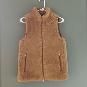 J.Crew Teddy Fuzzy Excursion Vest